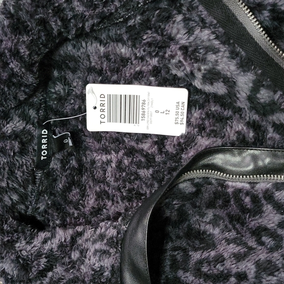 🖤Torrid Zip Up Leopard Print Jacket - Picture 6 of 6